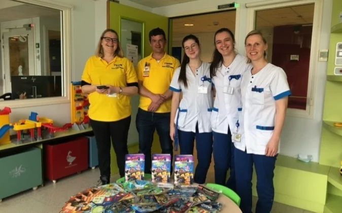 Schenking lego kinderafdeling